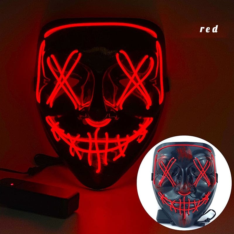 Neon Nightmare Masks - At Home Living