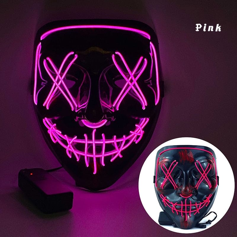 Neon Nightmare Masks - At Home Living