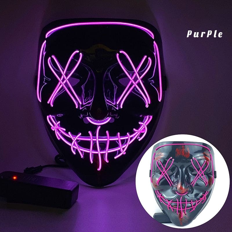 Neon Nightmare Masks - At Home Living