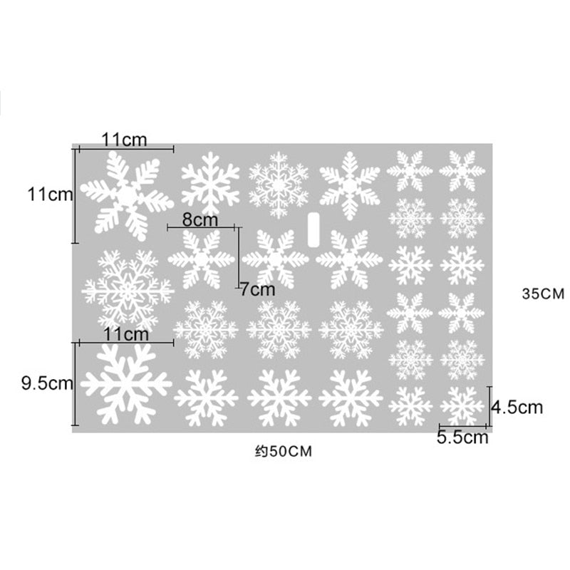 38Pcs Window Snowflakes - At Home Living