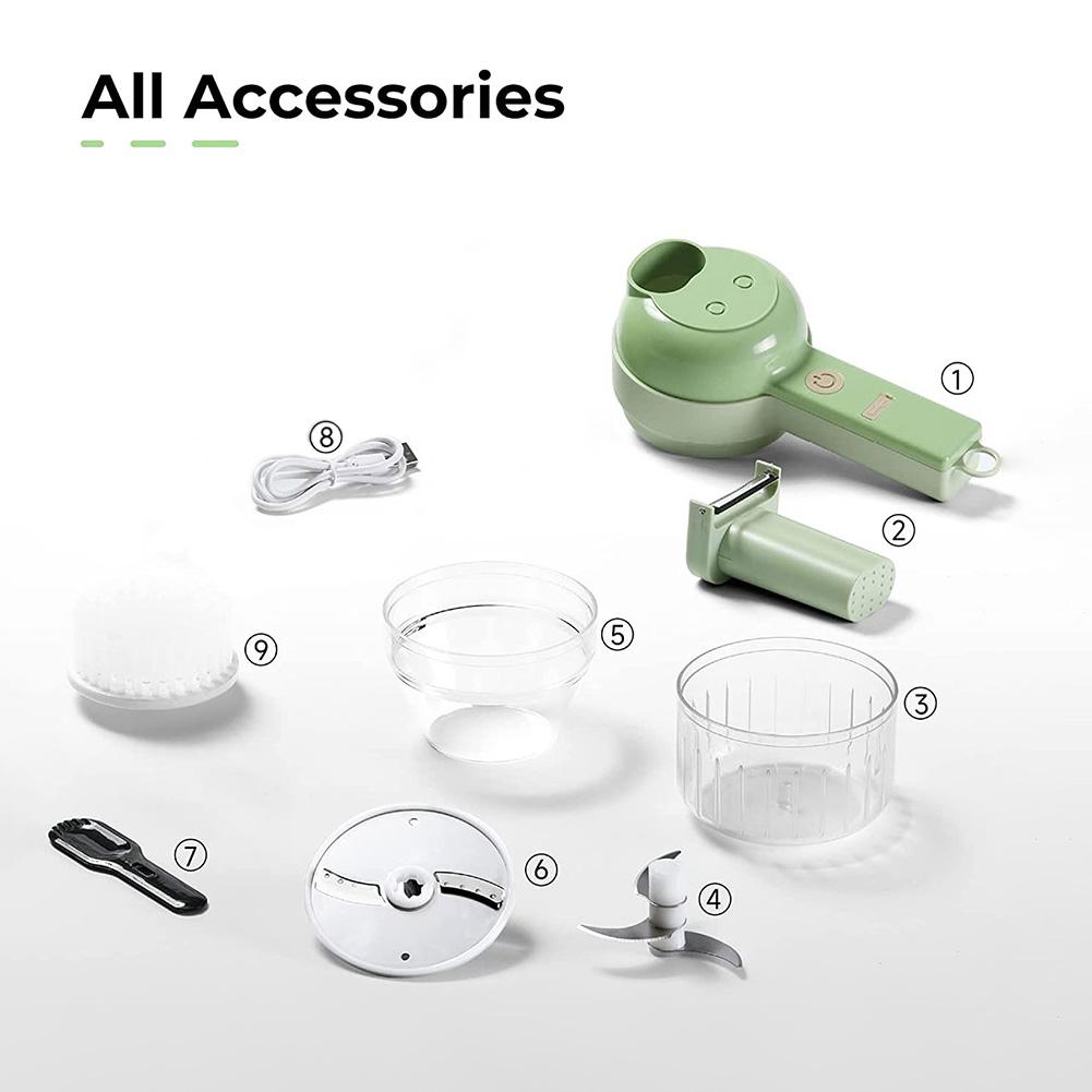 4-in-1 Wireless Vegetable Chopper - At Home Living