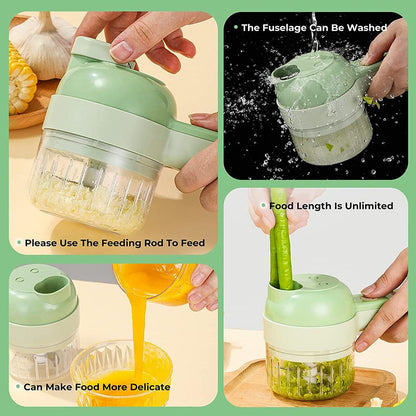 4-in-1 Wireless Vegetable Chopper - At Home Living